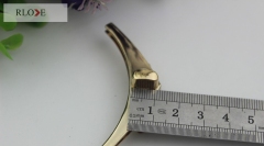 Cattle horn shape light gold metal lock RL-BLK142