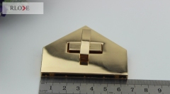 Design irregular light gold 65*40*20mm handbag lock RL-BLK154