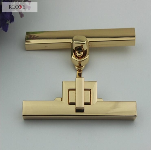 Custom 2 style different shape metal rectangle metal lock RL-BLK044