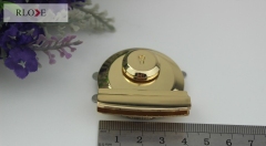 Unique design handbag gold metal push lock RL-BLK148