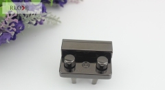Custom 3 color handbag press button metal lock RL-BLK048