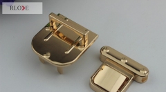 Promotion handbag light gold push press locks RL-BLK136