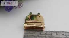 Promotion handbag light gold push press locks RL-BLK136