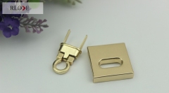 Top quality design 4 color square metal lock for purse RL-BLK100