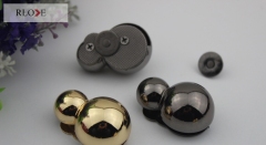 Handbag decoration zinc alloy gunmetal & gold metal gourd lock RL-BLK104