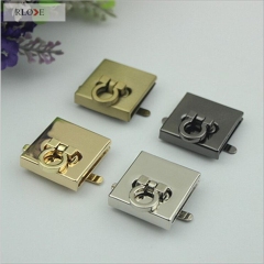 Top quality design 4 color square metal lock for purse RL-BLK100