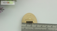 New style oval shape metal bag turn locks RL-BLK111