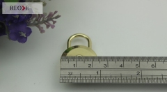 Custom bag accessory metal gold color spring padlock RL-BLK114(Large)