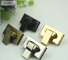 Best selling ladies bag square metal closure lock RL-BLK110