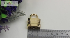 Handbag hardware small decorative padlocks with key RL-BLK162(Large)