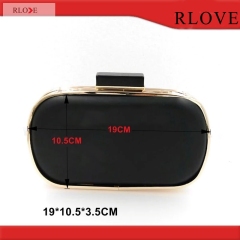 New design box clutch purse metal frame for clutch bag H-1254