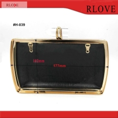 Customized Metal Box Clutch Frame with Plastic Cover H-039