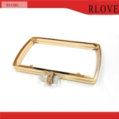 Customized Metal Box Clutch Frame with Plastic Cover H-039