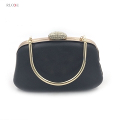 Clutch Style and weight size fancy clutch purses box metal frame L-032