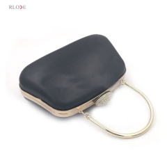 Clutch Style and weight size fancy clutch purses box metal frame L-032