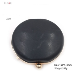 Zinc alloy material and high-end quality quality clutch bag metal frame with plastic shell L-025
