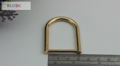 Zinc alloy gold color removable metal d ring strap buckle RL-DR039-28MM
