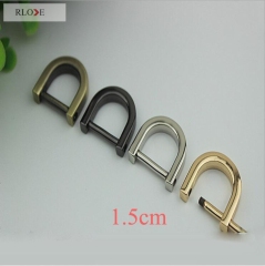 New style 15mm detachable metal D ring for bag accessory RL-DR013-15MM