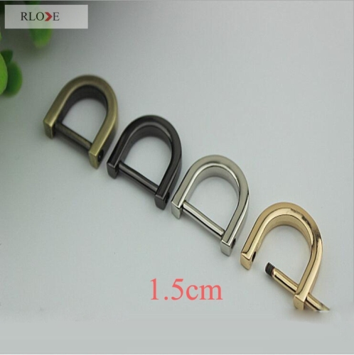 New style 15mm detachable metal D ring for bag accessory RL-DR013-15MM