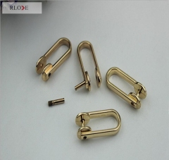 Bag hardware accessories strap removable metal d buckle RL-DR033