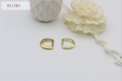 Fashion 12 mm gold metal d ring for bag strap RL-DR038-12MM