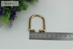 Handbag Hardware Zinc Alloy Decorative Metal D Ring Buckles For Bag RL-DR029(Small)