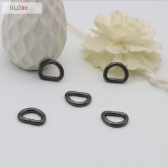 Metal Bag Hardware Colored 12.9MM Iron Metal D Ring For Handbags RL-IDR003-4F