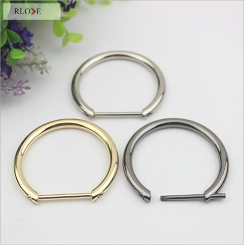 High Level Custom Detachable Screw Gold Metal D Ring Hardware RL-DR042-30MM