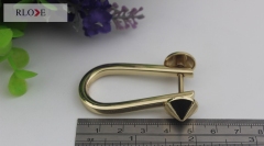 Wholesale zinc alloy gold d ring strap buckle RL-DR035