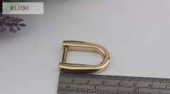 Factory price silver hardware zinc alloy detachable metal d ring buckle for bags RL-DR040-15MM