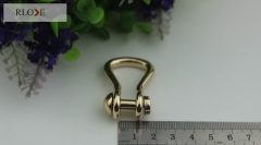 Hot-selling zinc alloy decorative strap D ring buckle for handbag hardware RL-DR041-10MM