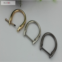 Fashion High Quality 22MM Metal Gold Plated Removable D Ring RL-DR006