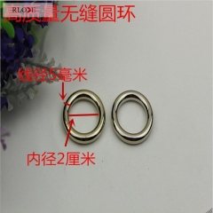 Wholesale zinc alloy purse metal round o ring for handbag RL-OR002-20MM