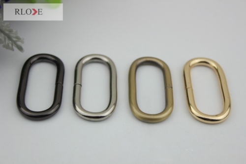 Factory stock Iron Gold Oval Ring For Bag RL-IOVR017-38MM