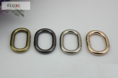 32mm Iron Material Gunmetal Color Metal Oval Ring For Bags RL-IOVR017-32MM