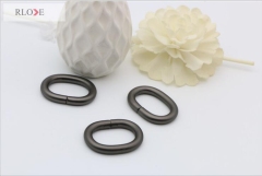 Stable Iron material metal strap oval rings for bag parts RL-IOVR006-25MM