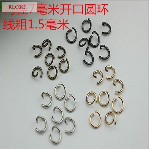 Bag Hardware Gold Color Metal Iron O Ring Buckle RL-IOR016-7MM