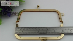 Wholesale bag clip making hardware clutch metal purse frame RL-POX01-155MM