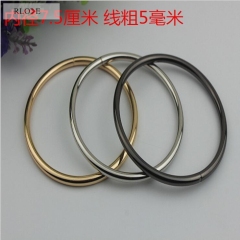 Special design custom handbag accessories iron metal o ring buckles RL-IOR019-75MM