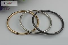 Special design custom handbag accessories iron metal o ring buckles RL-IOR019-75MM