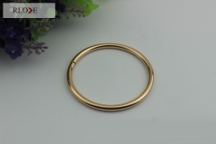 High Quality 3 color iron welded o-ring buckle for bags RL-IOR025-63MM