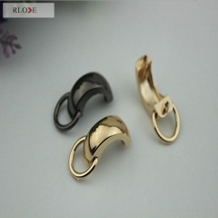 Zinc alloy arch bridge shape leather handbag hardware for decorative RL-ABG08-10MM