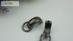 Zinc alloy arch bridge shape leather handbag hardware for decorative RL-ABG08-10MM