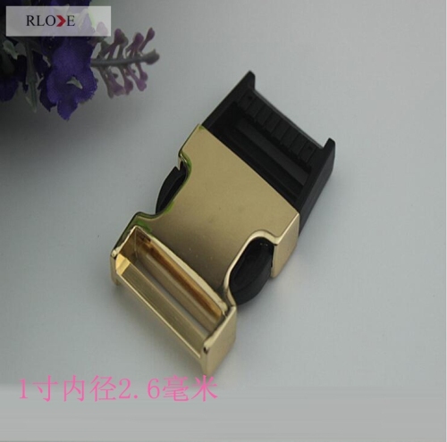 Fast delivery Curved plastic &amp; metal side release buckle RL-FRMB07-25MM