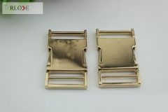 Good quality Gold Side Quick Release Metal Buckles RL-FRMB010-25MM