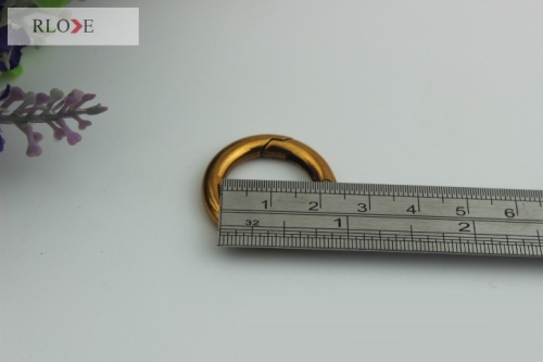 Purse Hardware metal round carabiner spring hooks RL-SPOR013-20MM