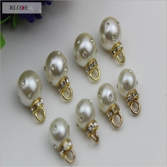 China manufacturer custom make metal handbag pearl pendant RL-LCP09
