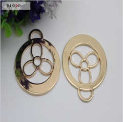 High Quality Cheap Hanging Round Shape Handbag Metal Plate Tag RL-LCP02