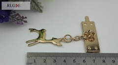 Handbag decoration hardware accessories metal deer jewelry pendant charms RL-LCP041