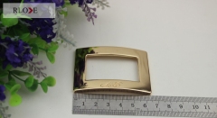 Metal light gold silver shoes square buckle RL-SB03